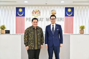 Menpora Erick Thohir Jajaki Kerja Sama Olahraga dan Dana Pensiun Atlet dengan Malaysia