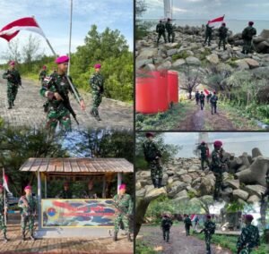 Di Tengah Ramadan, Satgas Marinir Tetap Siaga Jaga Kedaulatan NKRI di Pulau Terluar