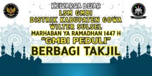 LSM GMBI Distrik Gowa Berbagi Takjil di Hari ke-18 Ramadhan, Perkuat Kepedulian Sosial