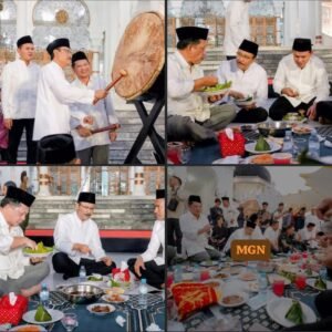 Mensos dan Mendagri Buka Puasa Bersama Ribuan Warga di Masjid Raya Baiturrahman Banda Aceh